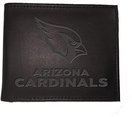Team Sports America NFL Arizona Кардиналите Черен портфейл |Двустранен | С официално лицензиран Штампованным логото
