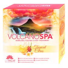 Palm Volcano Spa с Мехурчета и Шипучкой, Органична 5-степенна процедура - Тропически и Цитрусови плодове (1 опаковка)