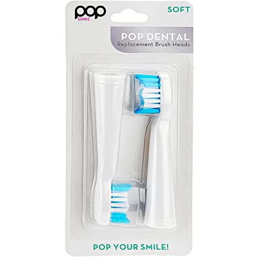 Електрическа четка за зъби Pop Sonic (Лилаво акварел) Бонус опаковка от 2 Сменяеми глави - Пътни четки за зъби как става това