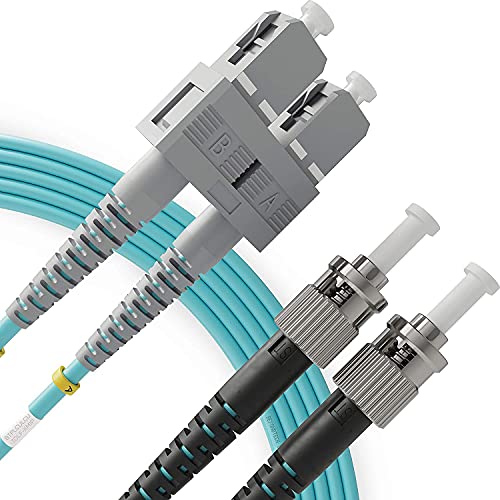 Оптичен кабел BEYONDTECH SC-ST мулти-режим дуплекс - 8 м (26,24 фута) - като 50 / 125μm хм OM3 Серия 10G PureOptics