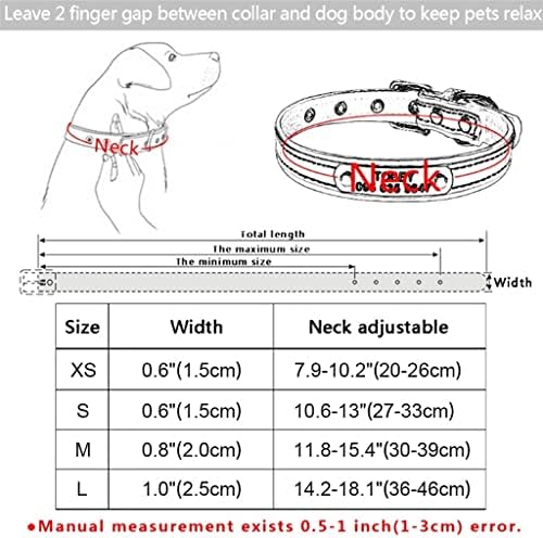 DHDM Персонализирани Нашийник за кучета От естествена кожа, украсена с кристали, Амулети за домашни кучета, Името на котката (Цвят: бял-Динозавър Doodle4, Размер: XS 20-26 см)