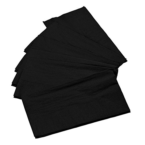 Perfectware 2-слойная Черна кърпа за вечеря Опаковка от 125