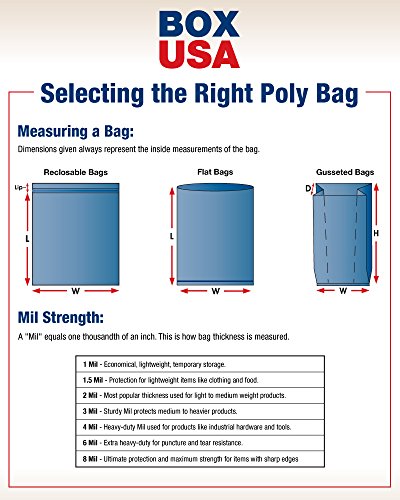 СКОРОСТНА САЩ BPB750 Плоски найлонови торбички, 3 mils, 5 х 8, прозрачно фолио (опаковка от по 1000 бройки)