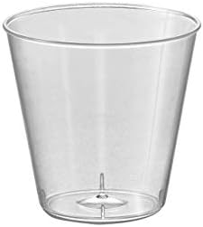 Пластмасови чаши за Кая - 1 унция | Прозрачни | Кръгла | 50 бр.