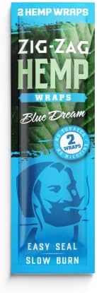 Зигзагообразные Тайна от естествен коноп – Без ГМО – 2 Тайна в опаковка – 25 опаковки на витрина - (Blue Dream)