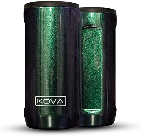 Охладител за консерви KOVA открито K OG с двойни стени от неръждаема стомана за тънки кутии от по 12 унции (Rainbow)