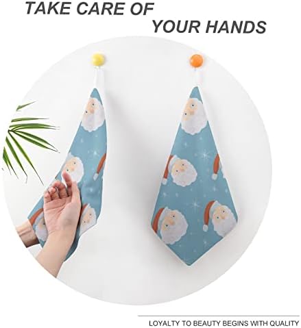 Кърпа за ръце С Шарките на Дядо Коледа Кърпи За Ръце Дизайн Дантела за Кухненски Кърпи за Баня Спорт