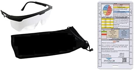 Спортни очила Crystal Pilot, сертифицирани IFR / Ограничител на преглед за авиация с табелка IFR. Се използват