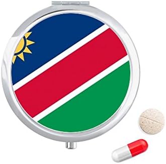 Намибия Национален Флаг Африканска Държава Калъф За Хапчета В Джоба Кутия За Съхранение На Лекарства Контейнер