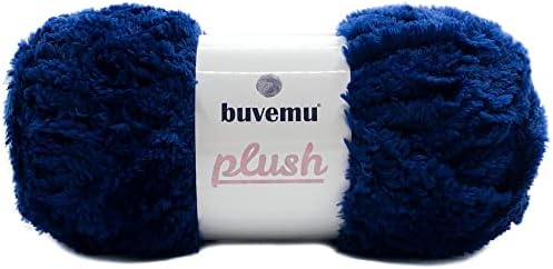 Обемна прежда от изкуствена кожа Buvemu Plush, Супер Меки и пухкави, за плетене на една кука 100 Грама (3,53 унция)