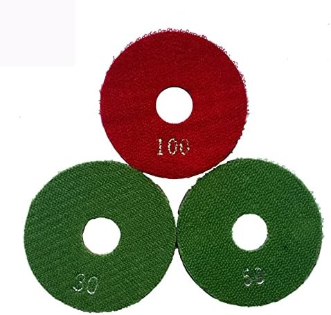 3 бр./лот, 3-инчови метални Диамантени полиращи накладки, 80 мм, диск за Шлайфане на Мраморно, Гранитни и бетона