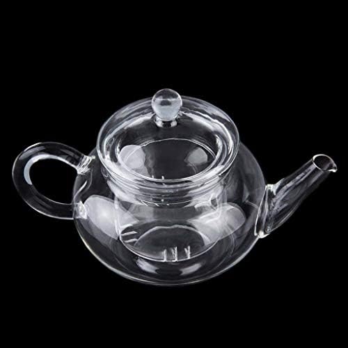 Прозрачен чайника от устойчиви на топлина стъкло, чайникът с китайското кафе, цветя билков чай, 250 мл, издръжлив