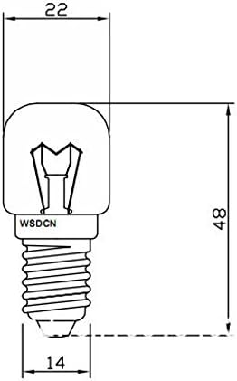 2 опаковки, произведен от , Лампа съвместима с WSDCN, за електрическата крушка за фурна Whirlpool Kitchen Aid 4173175