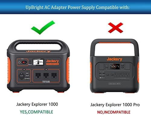 Адаптер за кола dc UpBright 12, съвместим с преносими централа Jackery Explorer 1000 E1000 1002Wh, Слънчев генератор