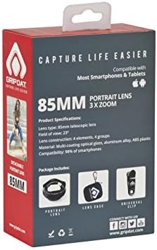 Grip Dat 85 мм, HD Обектив за камера на мобилен телефон | Професионален портретен обектив за смартфони и таблети | супер