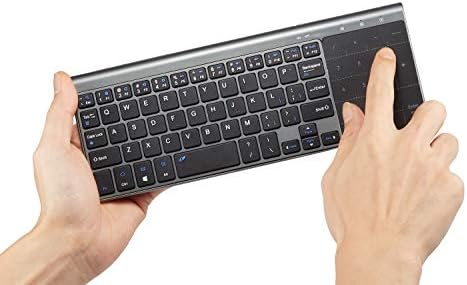 10-инчов Безжична клавиатура Vilros 2,4 Ghz с тачпадом - чудесно за Raspberry Pi