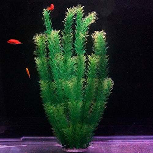 Растения аквариум Hamiledyi Пластмасов декор на Аквариум със зелени орнаменти, растителен орнамент, безопасен