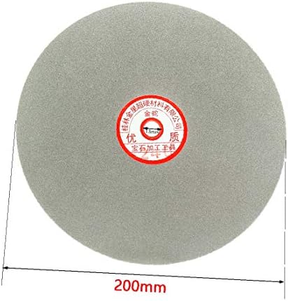 X-DREE 200 мм 8-инчов Шлайфане кръг с шкурка 240, с диамант покритие, с плосък кръгъл кръг, шлайфане диск (Disco