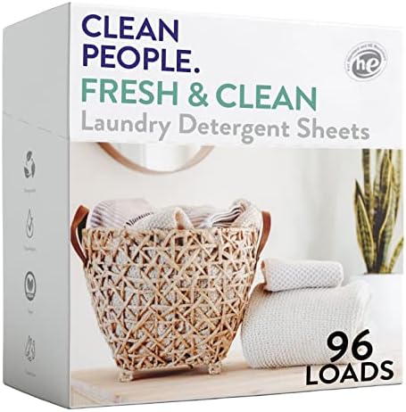 Листове за пране с ультраконцентрированным перилен препарат за Почистване People (96 опаковки със свеж аромат)