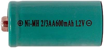 Горната бутон на батерия 2/3 AA NiMH (600 mah) (2)