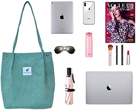 Дамски вельветовая чанта-тоут Wisexplorer, идеална за пазаруване, пътуване, обучение и така нататък