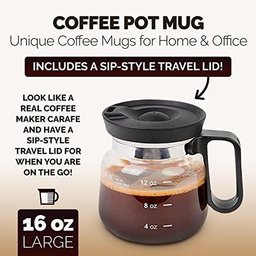 Готина кафеена чаша е 16 унции Уникални чаши за кафе за вашия дом и офис - Забавно Новост, за която питат всички ваши приятели