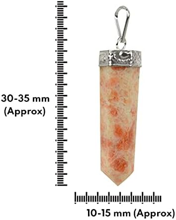 Окачване от Естествен Лекарствен Скъпоценен камък Рейки под формата на Молив, Окачване от Кристалния Камък/Медальон