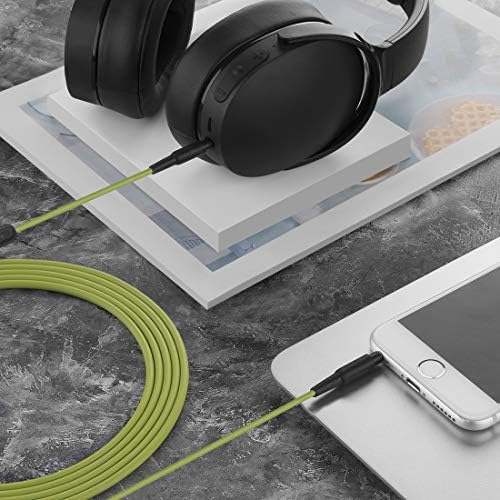 Аудио кабел Geekria QuickFit с микрофон, Съвместим с кабели от Skullcandy c, Hesh3, Crusher Evo, 3,5 мм Взаимозаменяеми Стереокабель