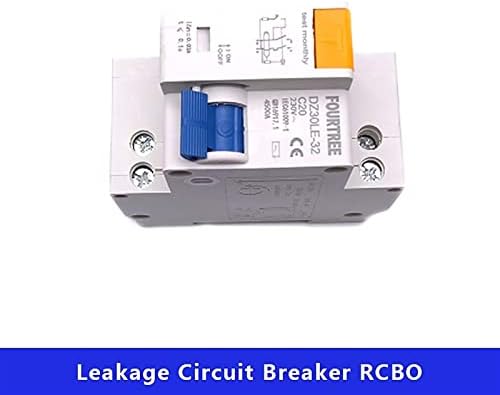 HIFASI 1 бр. ключ DPNL DZ30L 230-1 P + N със защита от претоварване работен ток и късо съединение RCBO MCB (Размер: 6A)