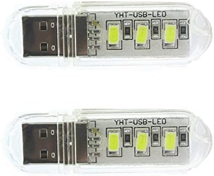 SOLUSTRE 6 БР. Plug Led нощна светлина Mini USB Led Лампа За Четене Лампа за Лаптоп, за Десктоп, Лаптоп, Преносим