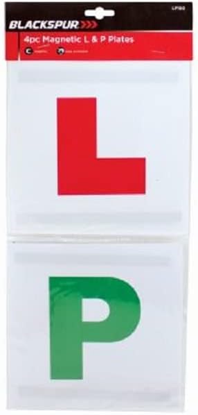 Фирма Home Fusion 4 x Магнитни L & P-стикери За обучението на Нов шофьор Външен знак за сигурност на автомобила