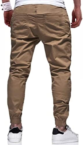 Мъжки Ежедневни Панталони за джогинг THWEI Памучни Спортни Панталони-Карго На съвсем малък, Спортни Дълги Панталони