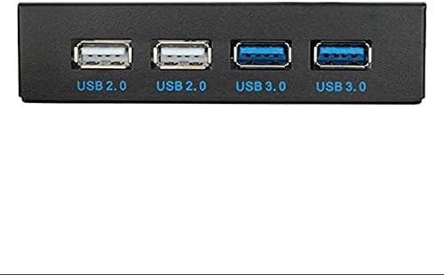 Съединители Хардуер на главния компютър 4-Портов Хъб USB3.0X2 + USB2.0X2 Панел флопи диск за десктоп КОМПЮТЪР 3.5-Инчов отделение