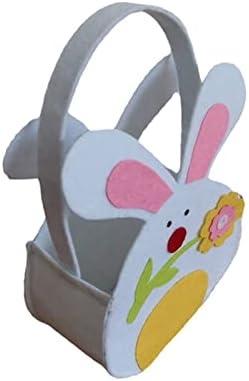 Guolarizi Бъни Rabbit Бонбони Жълт Стил Чанта и чанта-Тоут 2 Бяла Чанта Подарък за Великден Чанта За съхранение