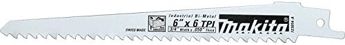 Нож за рязане на дърво Makita 723054-A-5 размер 6 на 3/4 инча с резолюция от 6 TPI, 5 броя в опаковка