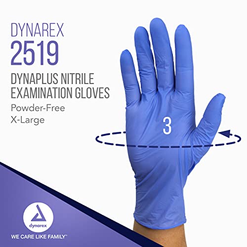 За еднократна употреба нитриловые изпита ръкавици Dynarex DynaPlus, Без прах и латекс, Издръжливост + разходи,
