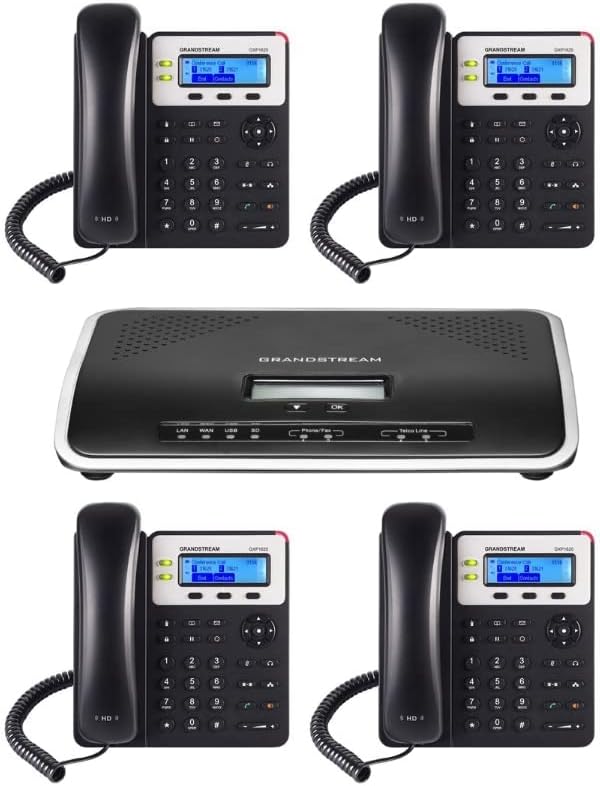 IP телефон Grandstream GXP1625 на 4 устройства с 2-порта gigabit IP-PBX UCM6202...