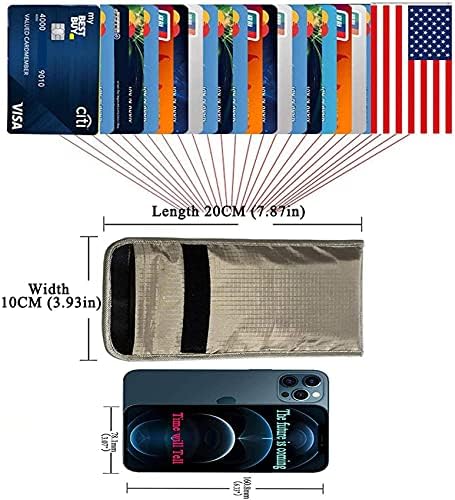 CXSMKP Защитна чанта за мобилен телефон със защита от радиация, чанта Фарадей от Сребро влакна, Защита От проследяване, Защита