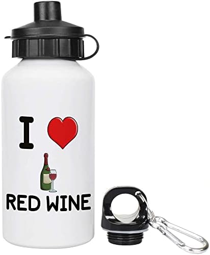 Бутилка за вода / напитки Azeeda 600 мл 'I Love Red Wine' за Еднократна употреба (WT00054114)