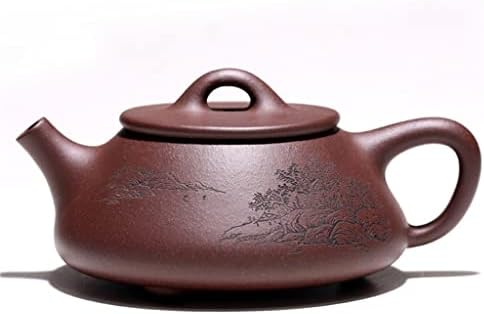чайник Yixing автентичен лилаво глинен съд с ръчно изработени оригинални руда стара лилава глина, каменна лъжичка гърне