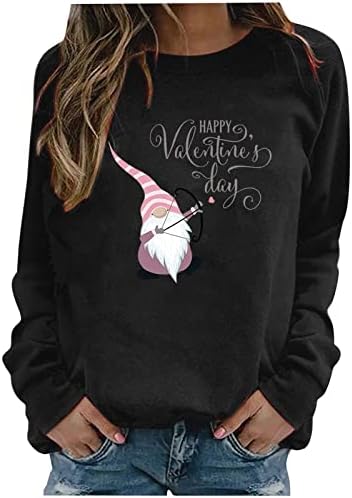 Дамски Ризи с дълъг ръкав в Деня на Св. Валентин, Hoody с изображение на Любовта на Елф, Извънгабаритни Сладък