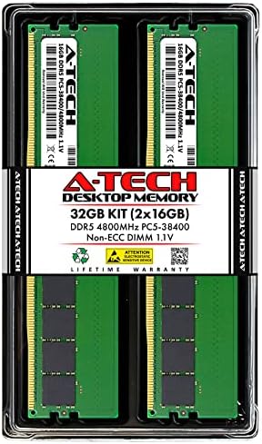 A-Tech 32 GB (2x16 GB) памет за ASUS ROG Maximus Z690 Extreme | DDR5 4800 Mhz DIMM-ове PC5-38400 288-Пинов комплект актуализации на картата с памет без ECC