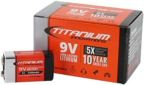 Titanium Gardena Първични Литиеви батерии 9V 1200mAh - 10 X Contractor Pack