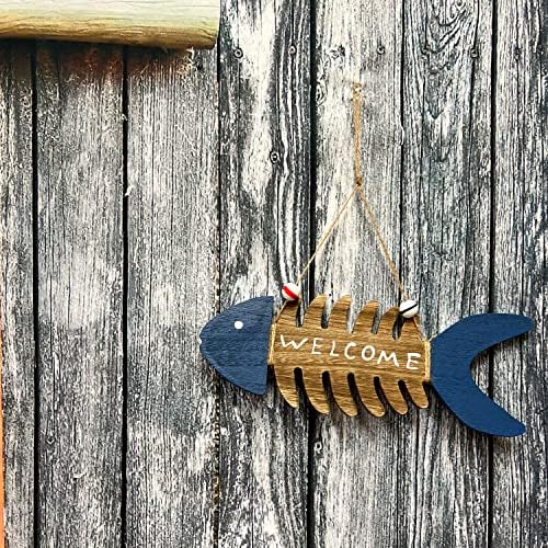 Морска Ръчна Дърворезба Риба Стенни Декорации Добре Дошли В Домашен Декор