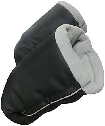 Qvkarw Wind Winter Plus и ръкавици за количка, Изолирана от Кадифе Топли Ръкавици За защита на бебето От студ, зимно Спортно