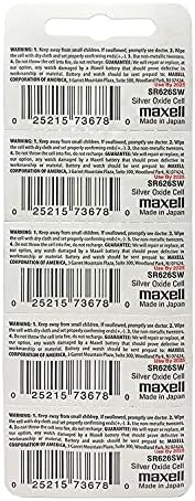 Заводска Холограма Батерии за часа Maxell 377 SR626SW от азотен сребро напрежение 1,55 Волта (4 клетъчна батерия)