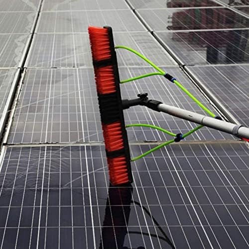 Телескопична четка за почистване на прозорци и слънчеви батерии с водно мощността Телескопична четка за почистване на
