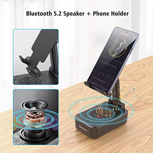 Bluetooth Високоговорители ZEALOT, Портативна Безжична Колонка със съраунд звук с висока разделителна способност,