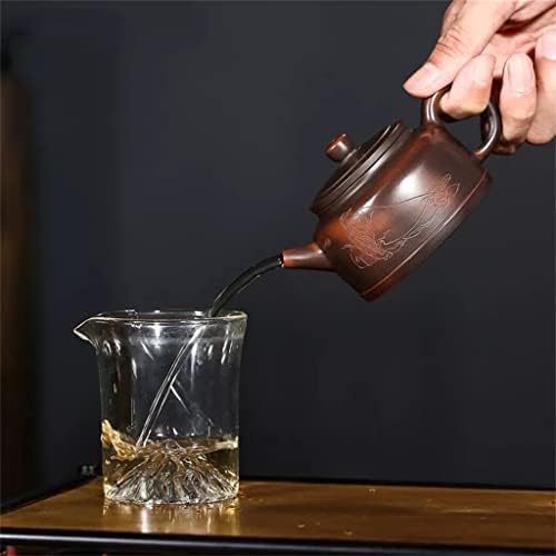 Дебел 180 мл традиционен китайски чайник Zisha ръчно изработени с шариковым дупка чайник Zisha чаен комплект (Цвят: