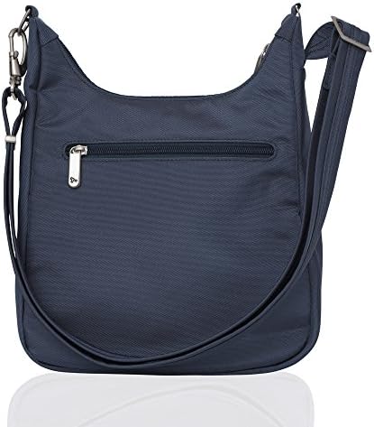 Анти-кражба класически чанта-месинджър Travelon Essential Messenger (един размер, синьо - Ексклузивен цвят)